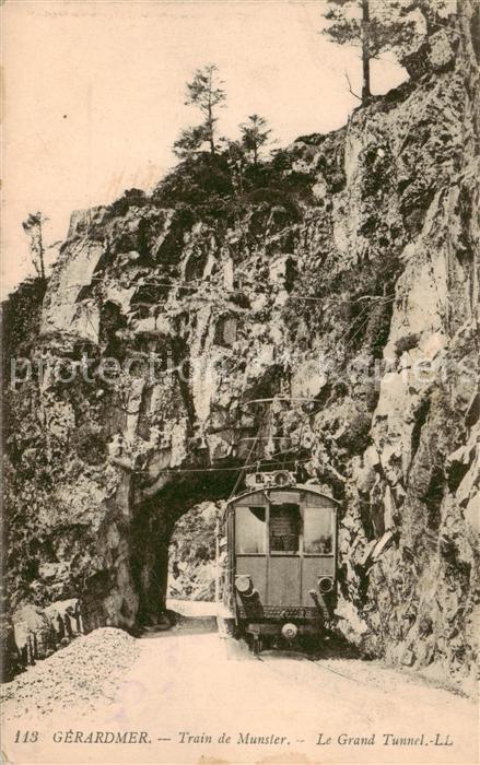 Gerardmer 88 Vosges Train de Muster Le Grand Tunnel