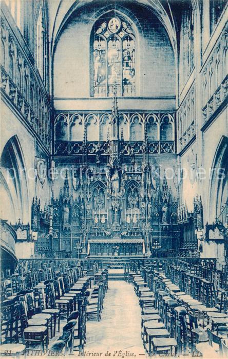 Pithiviers 45 Loiret Interieur de l’Eglise Le Choeur