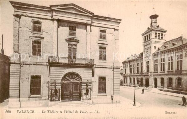 Valence 26 Le Theatre et l’Hotel de Ville