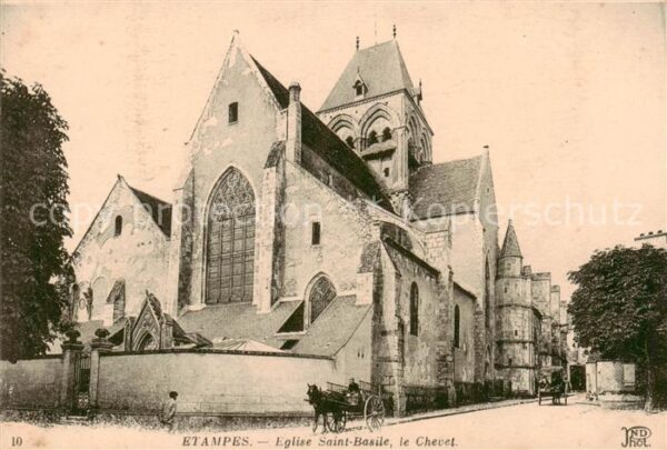 Etampes 91 Eglise Saint Basile le Chevet