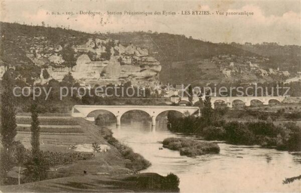 Les Eyzies-de-Tayac-Sireuil 24 Dordogne Station Presistorique des Eyries Vue pa