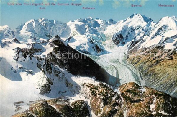 Berninagruppe GR Blick vom Piz Languard
