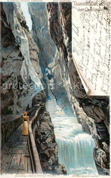 Taminaschlucht Der Quellweg
