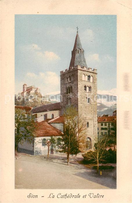 Sion  Sitten Seduno VS La Cathedrale et Valere