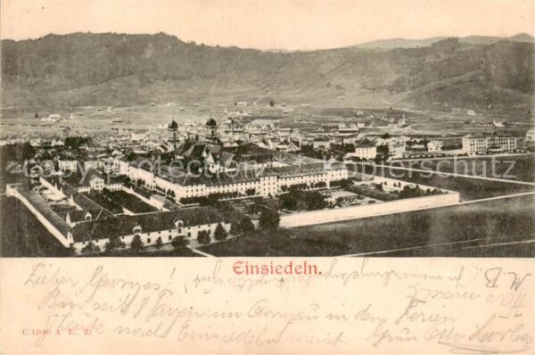 Einsiedeln  SZ Kloster Panorama