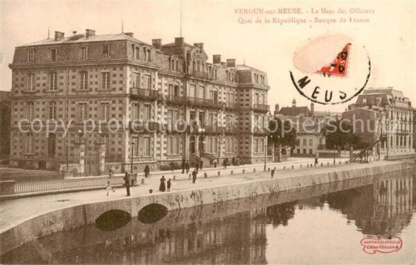 Verdun  55 Meuse Le Mess des Officiers Quai de la Republ
