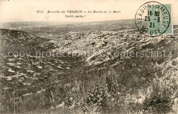 Verdun  55 Meuse Bataille de Verdun Le Ravin de la Mort