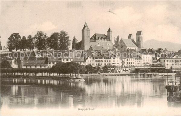 Rapperswil -Jona Rapperswyl Zuerichsee S Panorama mit Schloss