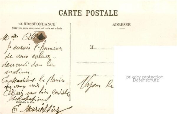 Nyon VD Le Chateau et le Mont Blanc – Bild 2