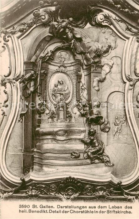 St Gallen SG Darstellungen aus dem Leben des hl Bene