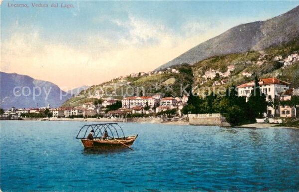 Locarno Lago Maggiore TI Veduta dal Lago
