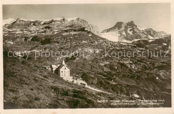 Klausenpasshoehe Hotel Klausen Passhöhe mit Kammlistock
