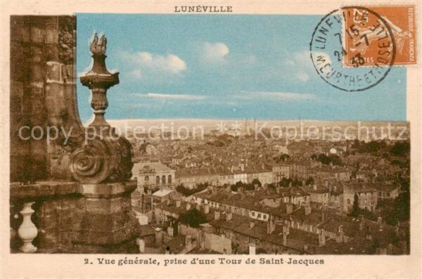 Luneville 54 Meurthe-et-Moselle Vue generale prise d’une Tour de Saint