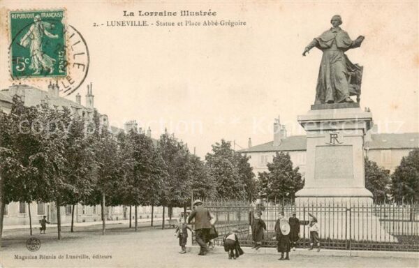 Luneville 54 Meurthe-et-Moselle Statue et Place Abbe Gregoire