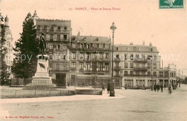 Nancy 54 Place et Statue Thiers