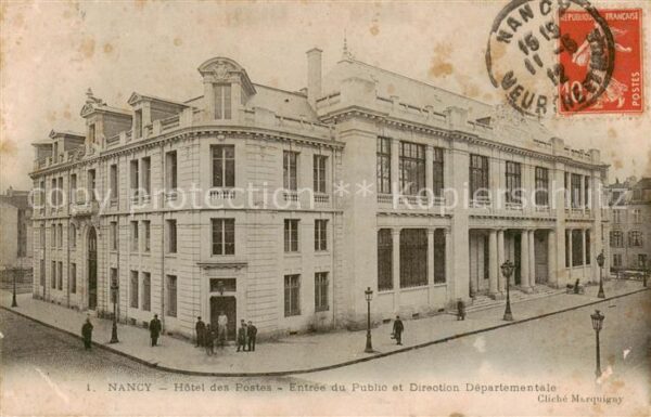 Nancy 54 Hotel des Postes Entree du Public et Di
