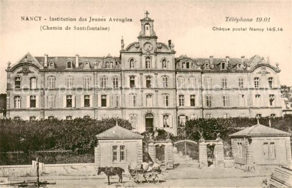 Nancy 54 Institution des Jeunes Aveugles Chemin