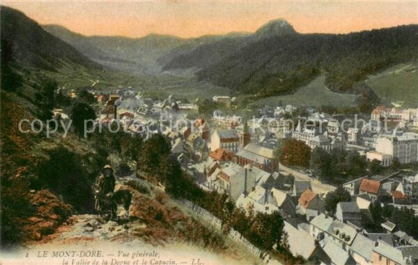 Le Mont-Dore 63 Vue generale la Vallee de la Dogne et l