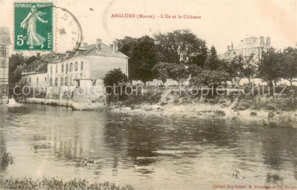 Anglure 51 Marne Ile et le Chateau