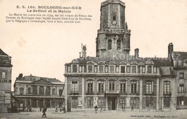 Boulogne 62-sur-Mer Le Beffroi et la Mairie