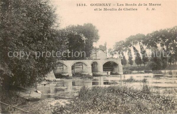 Gournay 36 Les Bords de la Marne et le Moulin de C