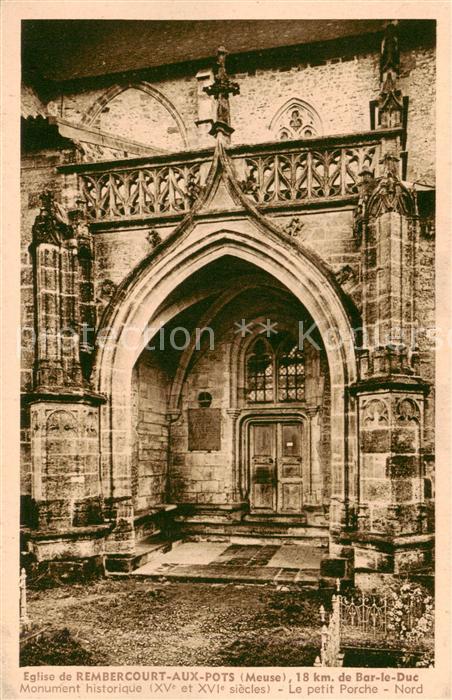 Rembercourt-Sommaisne 55 Meuse Eglise Monument historique Le petit Por