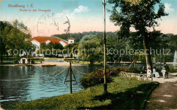 Strassburg Elsass Partie in der Orangerie