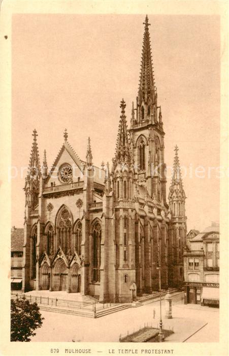 Mulhouse Muehlhausen 68 Alsace Le Temple Protestant