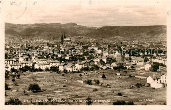 Clermont  63-Ferrand vu de la route d_Issoire