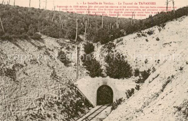 Verdun  55 Meuse Bataille de Verdun Le Tunnel de Tavanne