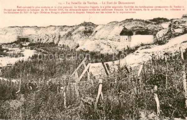 Verdun  55 Meuse Bataille de Verdun Le Fort de Douaumont