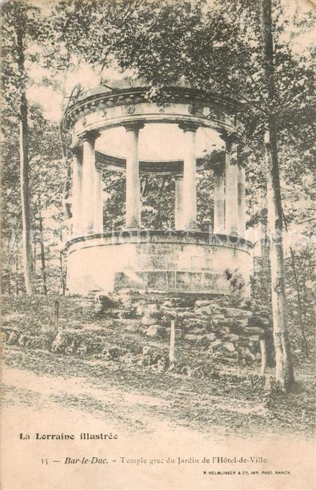 Bar-le-Duc 55 Temple grec du jardin de l Hôtel de Vil