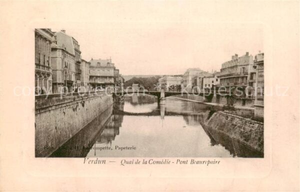 Verdun  55 Meuse Quai de la Comédie Pont Beaurepaire