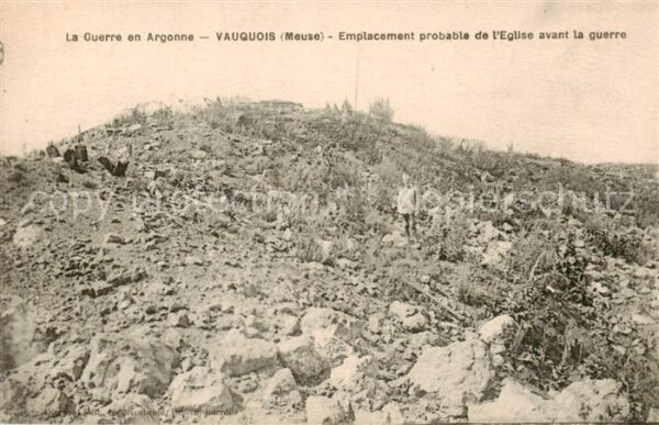 Vauquois Emplacement probable de l Eglise avant