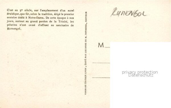 Rumengol Le Faou 29 Finistere Sanctuaire de Notre Dame de Rumengol ou – Bild 2