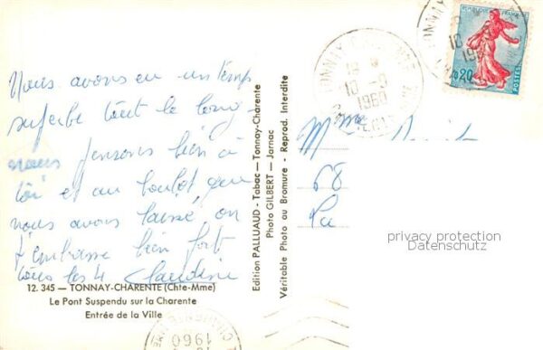 Tonnay-Charente Le Pont Suspendu sur la Charente Entree – Bild 2
