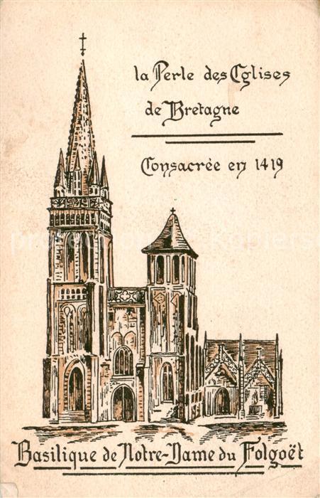 Folgoet Le 29 Finistere Basilique de Notre Dame Consacree en 14