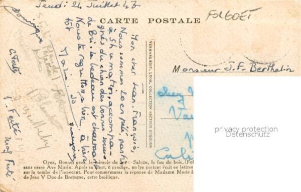 Folgoet Le 29 Finistere Basilique de Notre Dame Consacree en 14 – Bild 2