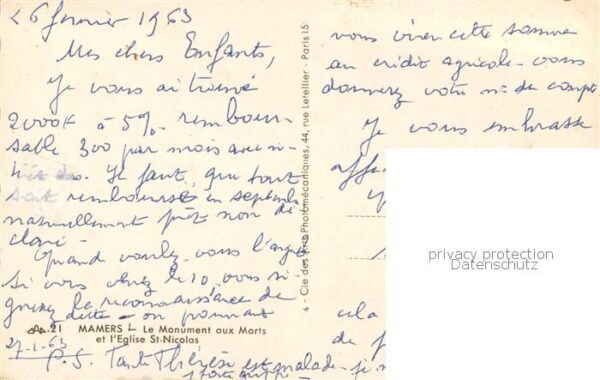 Mamers 72 Sarthe Le Monument aux Morts et l’Eglise St Ni – Bild 2