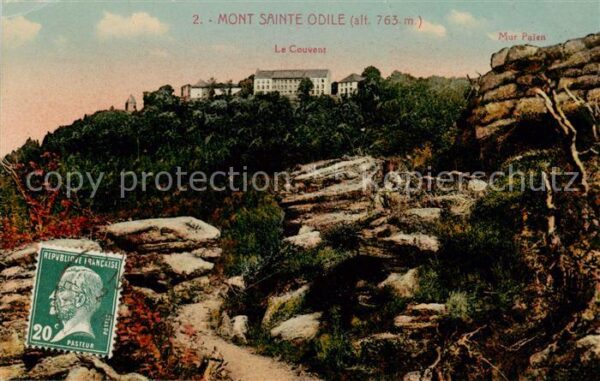 Mont-Sainte-Odile Mont-Ste-Odile 67 Le Couvent Mur Palen