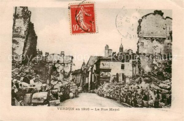 Verdun  55 Meuse La Rue Mazel