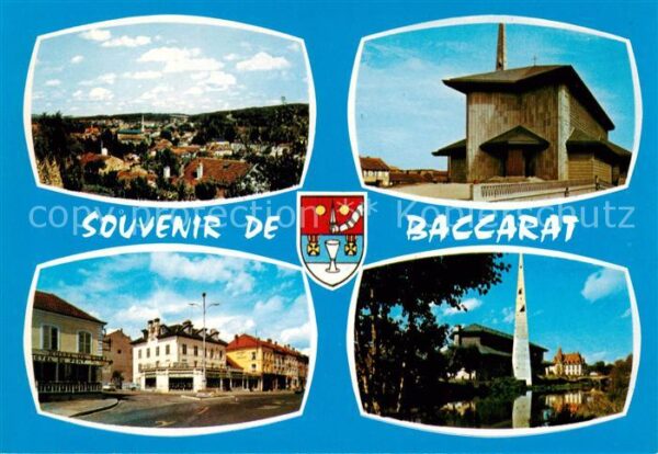 Baccarat 54 Vue generale Eglise St Rem Carrefour et