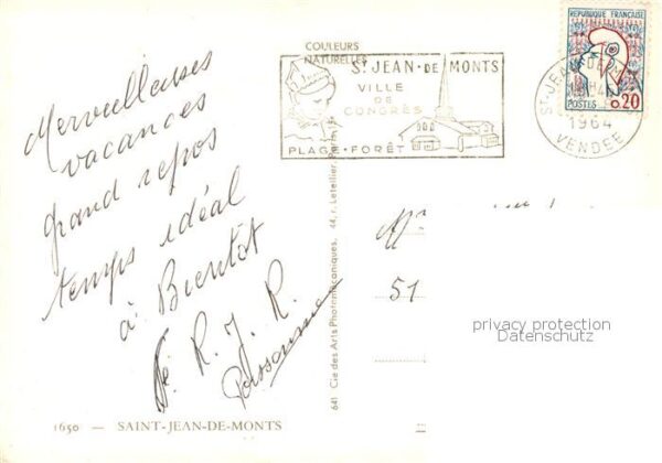 St-Jean-de-Monts 85 Vendee Palais de Congres La Plage Vue generale – Bild 2