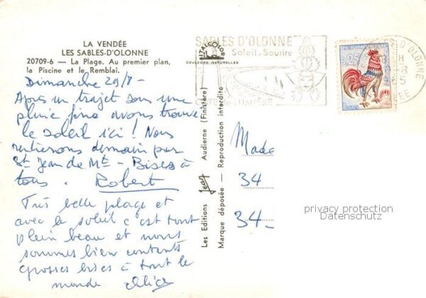 Les Sables-d Olonne 85 La Plage La Piscine et le Remblai – Bild 2