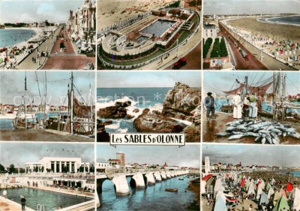Les Sables-d Olonne 85 Le Remblai La Piscine La Grande Plage L