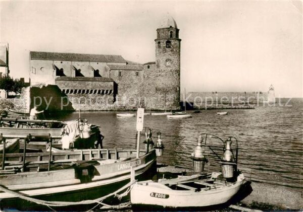 Collioure 66 Pyrenees-Orientales Eglise Saint Vincent Les lamparos