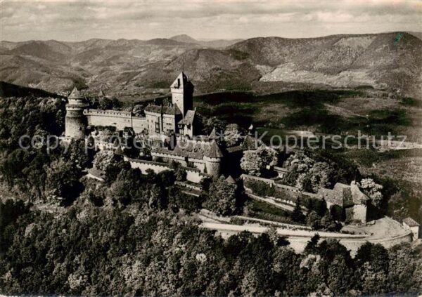 Haut-Koenigsbourg Hohkoenigsburg Le Chateau Vue aerienne