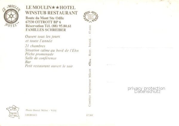 Ottrott Le Moulin Hotel Winstub Restaurant – Bild 2