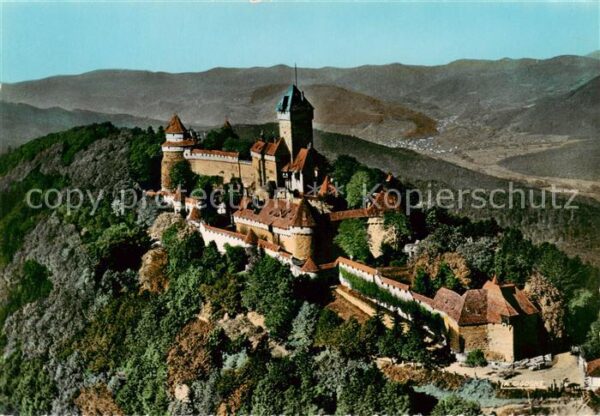 Haut-Koenigsbourg Hohkoenigsburg Le Chateau Vue aerienne