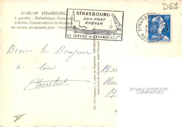 Strasbourg 67 Alsace Bibliotheque Nationale Conservatoire de – Bild 2